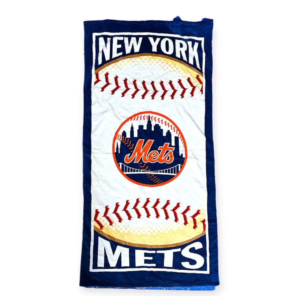 MLB Beiderlack Met's Baseball Beach Towel 30 x 58 inches 2007